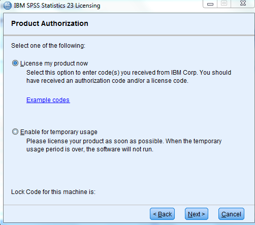 ibm spss license code
